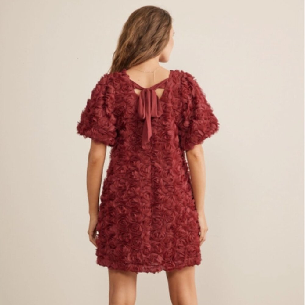 NWT In February 3D Rose Dress/Tunic - Size M